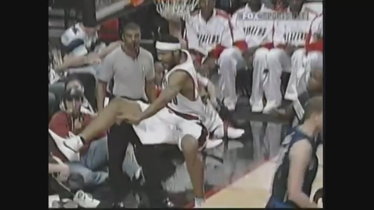 Rasheed Wallace 24 Points 5 Ast 3 Blk Vs. Mavericks, 2003-04.