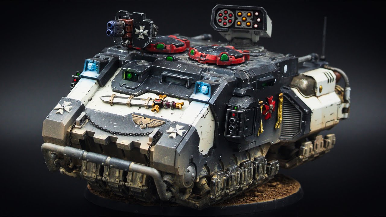 Black Templars / Primaris Impulsor / Warhammer 40k build video