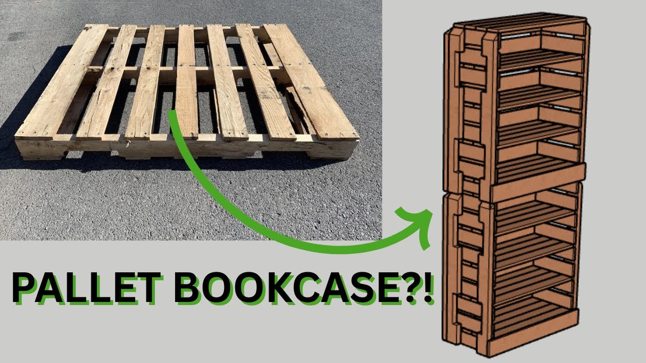 Designing a Bookcase from PALLETS / Upcycle Carpentry / Designing with Reclaimed Wood