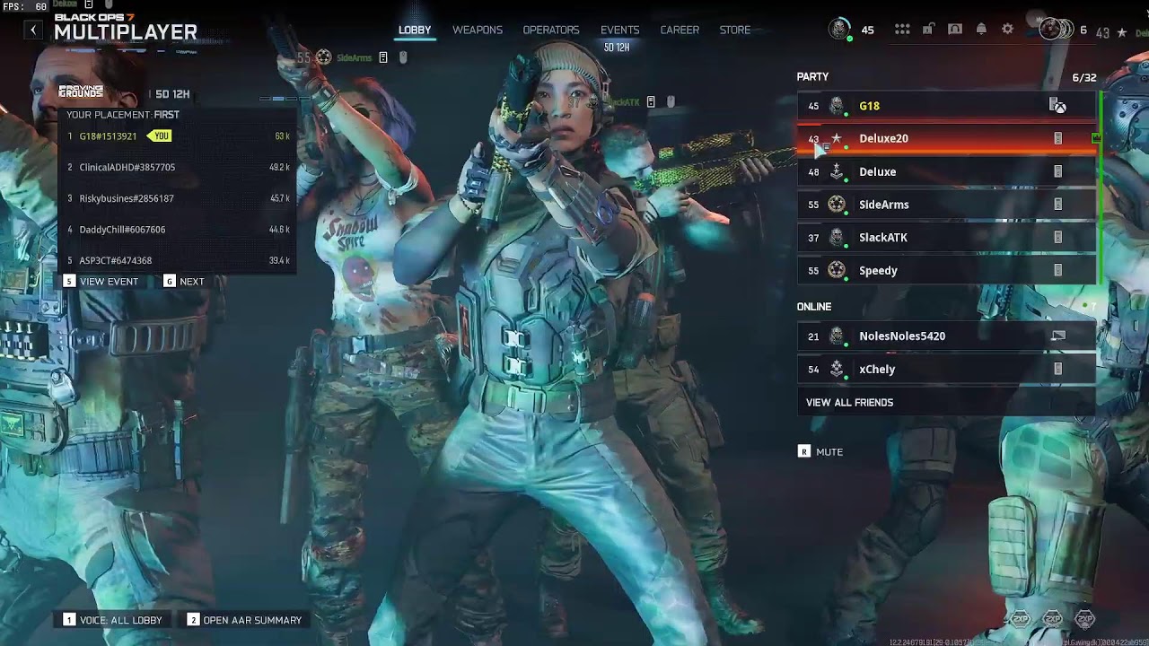 COD NIGHT WITH THE BOIS
