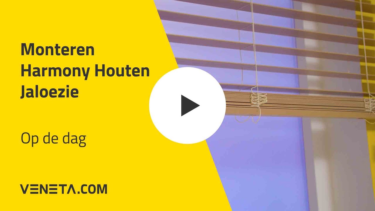 Monteren Harmony Houten Jaloezie - Op de dag