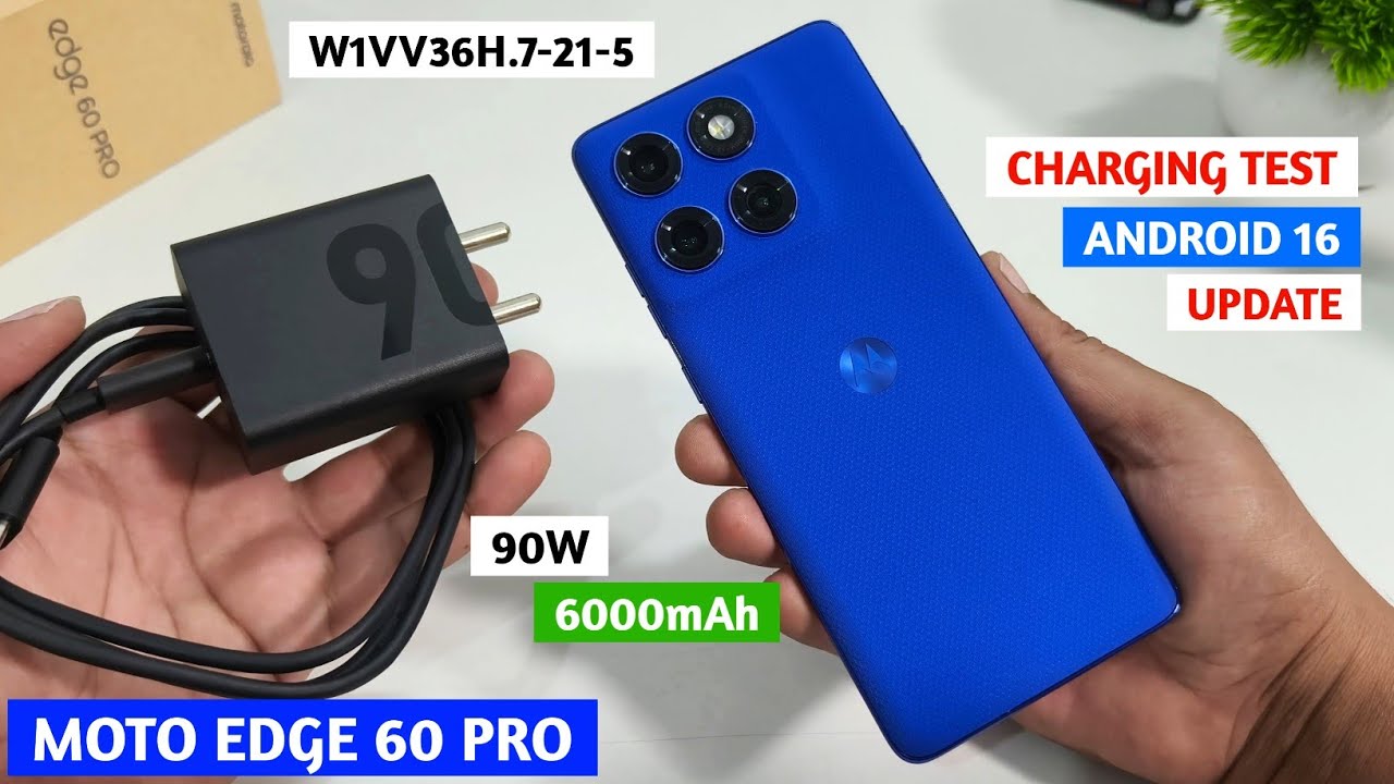 Motorola Edge 60 Pro Charging Test After Android 16 Update | Charge Test Motorola Edge 60 Pro