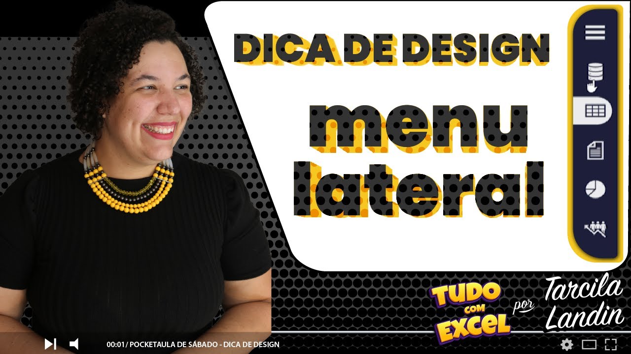 Como Montar um menu lateral no Excel - PocketAula Design