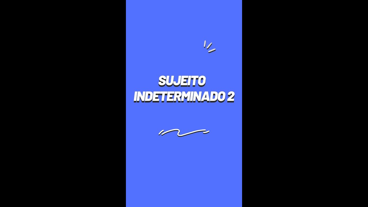 SUJEITO INDETERMINADO 1 