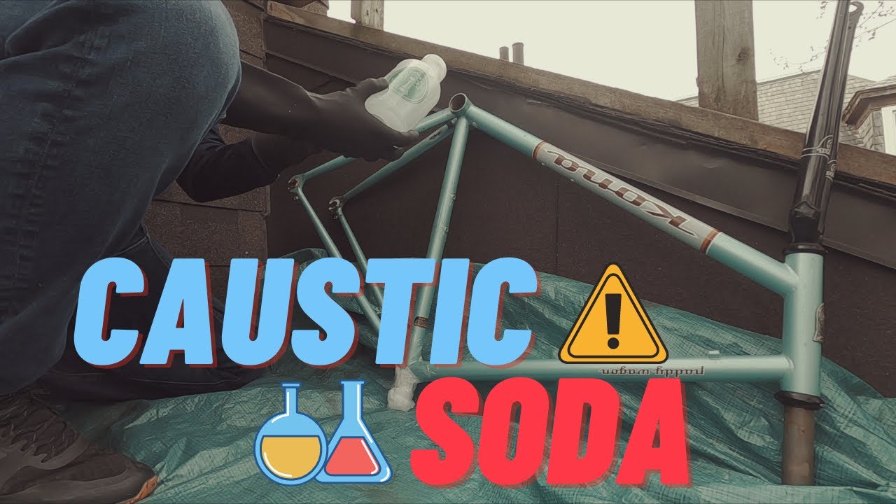 Как растопить застрявший подседельный штырь велосипеда с помощью каустической соды.