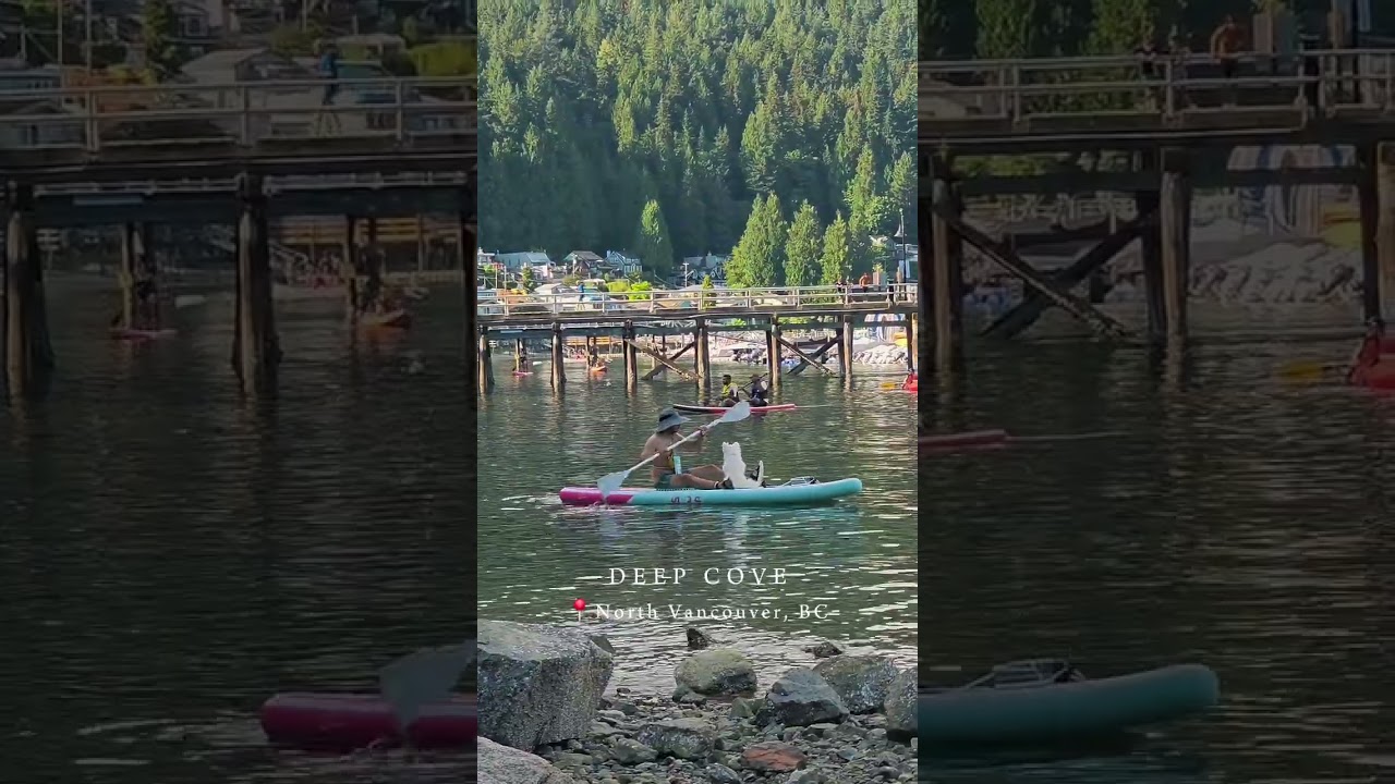 Summer at Deep Cove hits different! #kayaking #deepcove #northvancouver #discoveringcanada