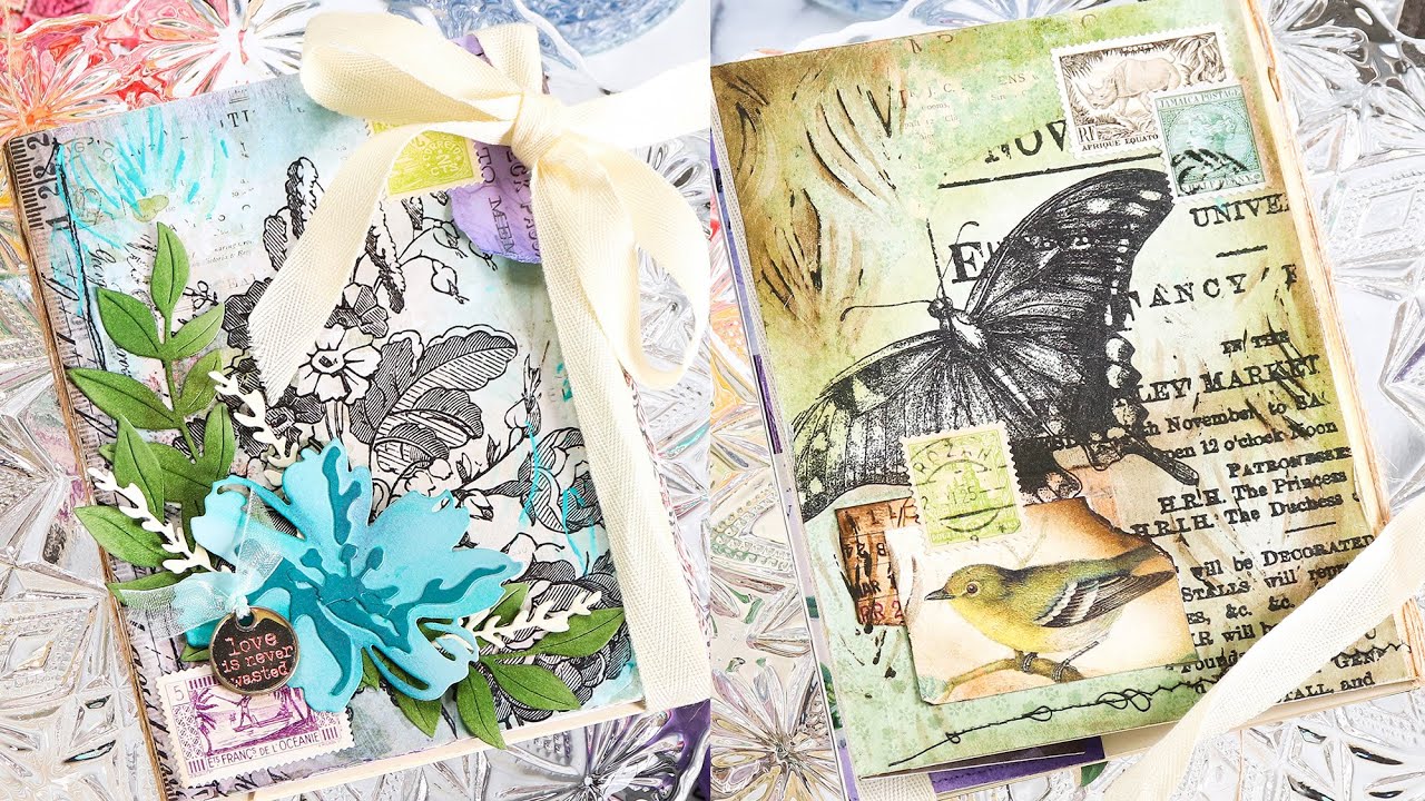 Make a Vintage Mixed Media Book with Nina-Marie and Tim Holtz's New Idea-ology Release!
