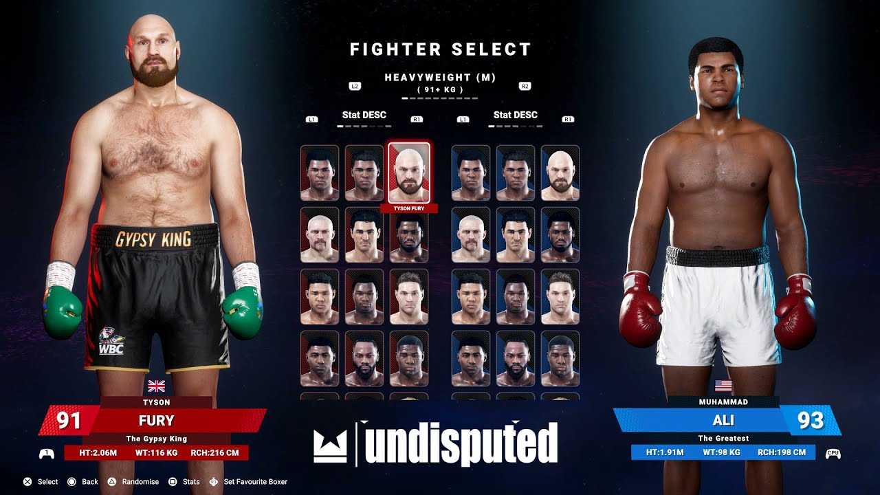 Undisputed - All Fighters In The Game I Full Roster (PS5)