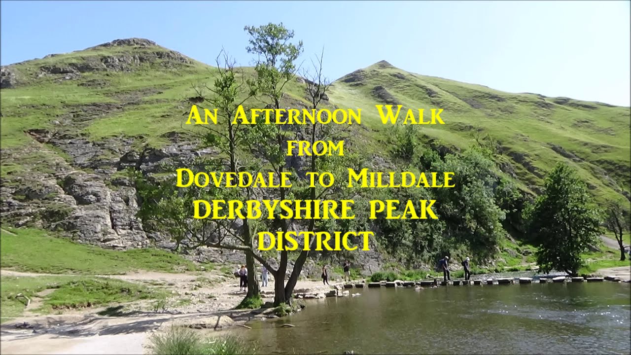 Walk from Dovedale to Milldale in Peak District of Derbyshire
