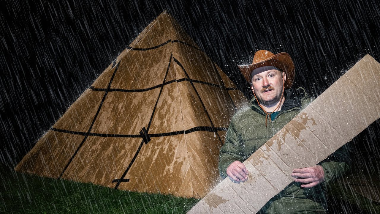 DIY Cardboard Pyramid Camping - How BAD can it be?