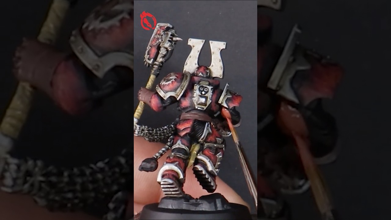 How to Paint Chaos World Eaters Khorne Berzerkers for Warhammer 40k - Army Painter Fanatic Paints