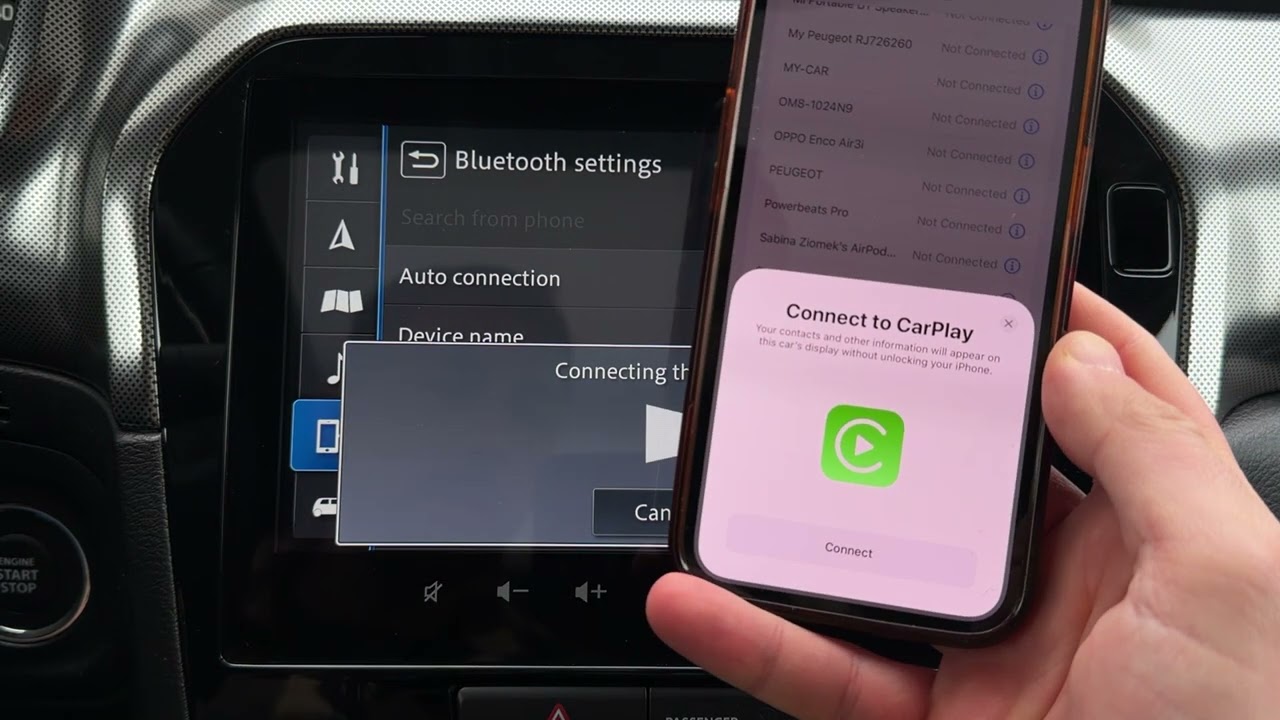 Suzuki Vitara &ndash; Jak korzystać z bezprzewodowego Apple CarPlay