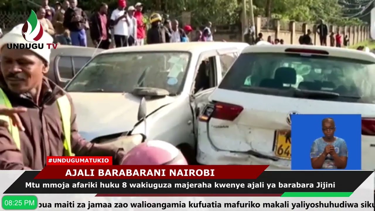 Mtu mmoja afariki huku 8 wakiuguza majeraha kwenye ajali ya barabara Nairobi