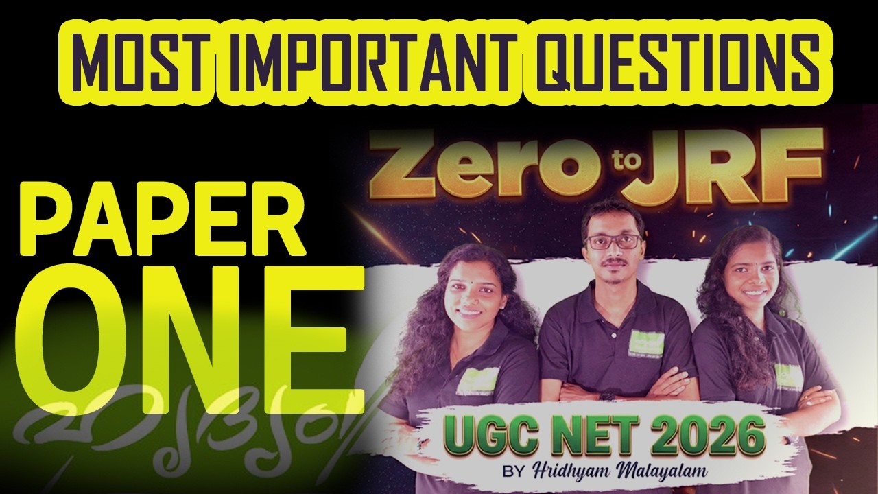 UGC NET Paper 1 I Most Important Questions I Zero to JRF