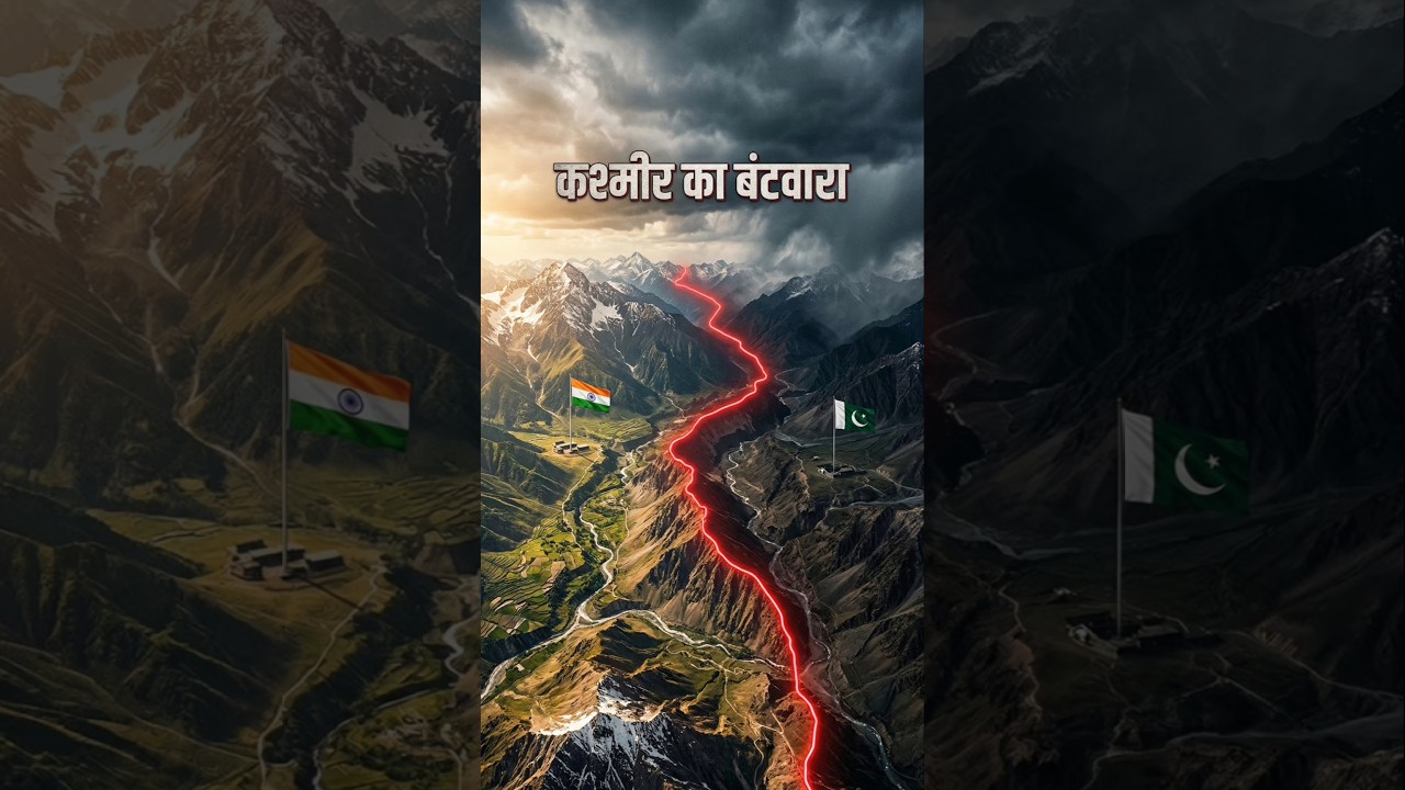 1947 Kashmir War Ending: LOC & Kashmir Division Explained | Part-7 😱 #shorts #facts #kashmir