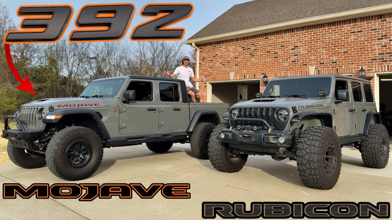 Jeep Gladiator Mojave 392 против Wrangler Rubicon 392