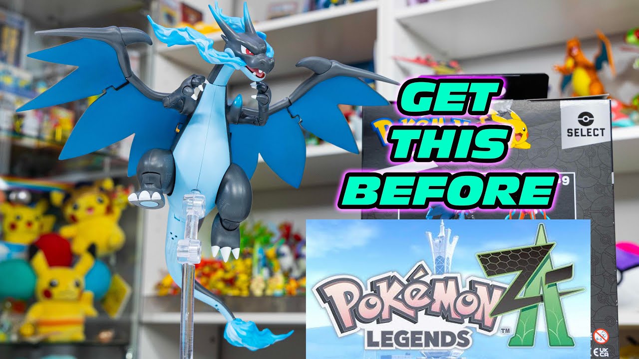 The BEST Mega Charizard X figure EVER! Jazwares Pokémon Trainer Team Series #megacharizardx #pokemon