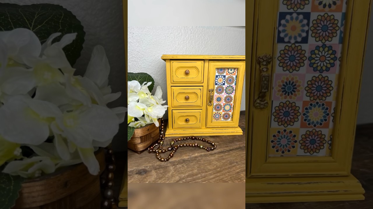 Retro jewelry box makeover part 2 