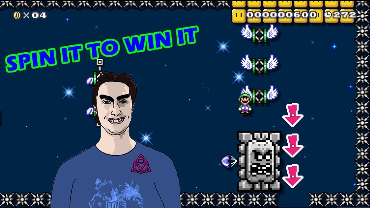 Beating Spin It to Win It by RubberNinja | Mario Maker Two