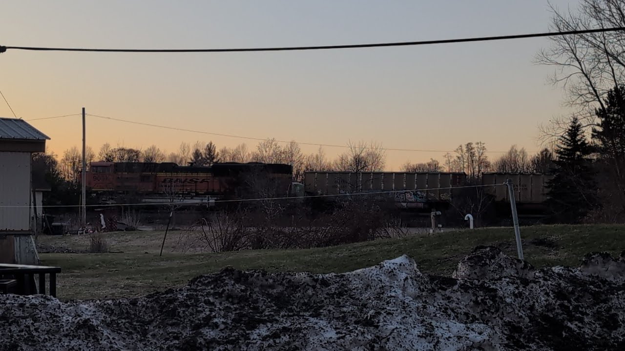 2/18/26 - BNSF Freight Train Passing Through Breedsville, Michigan Heading Towards Chicago!