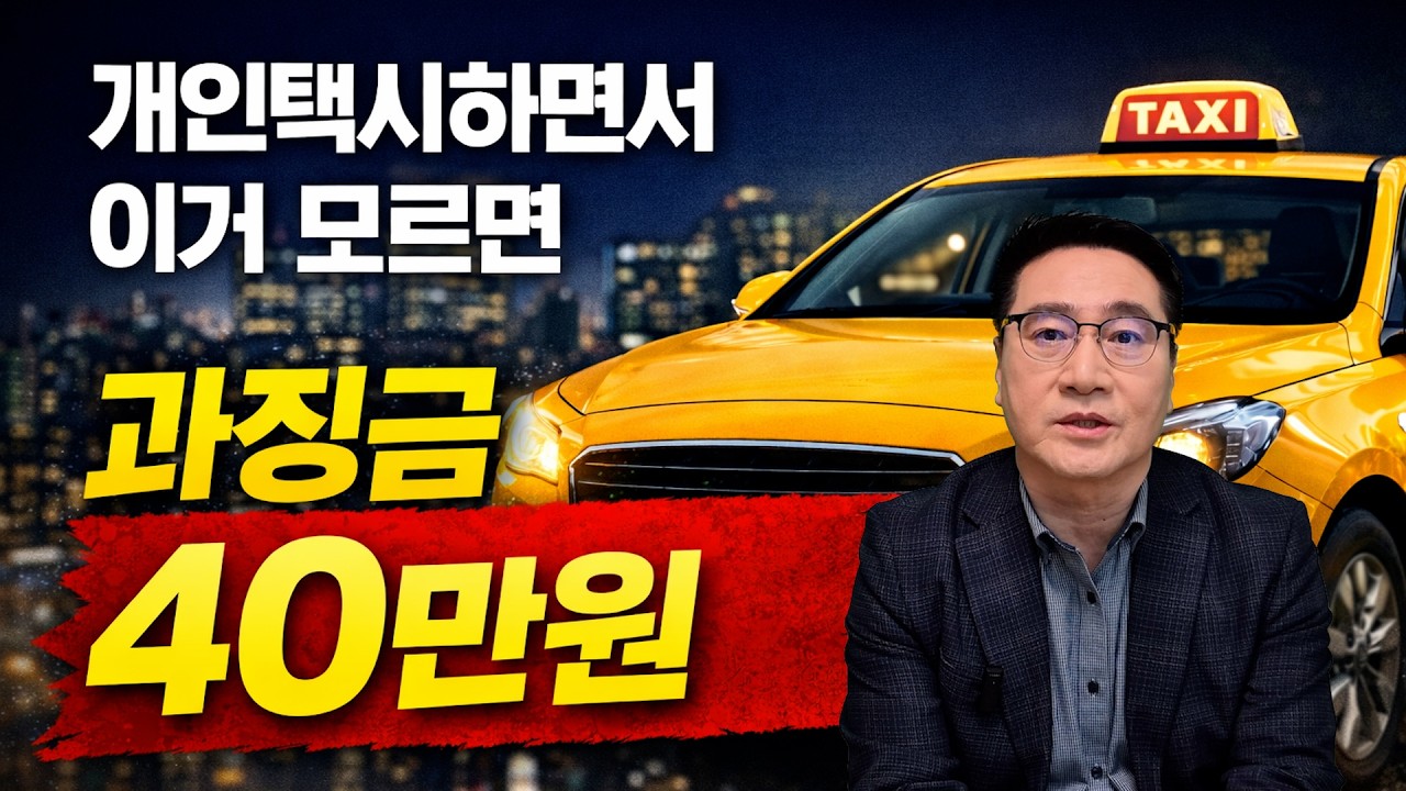 개인택시 하면서 이거 모르면 과징금 40만원