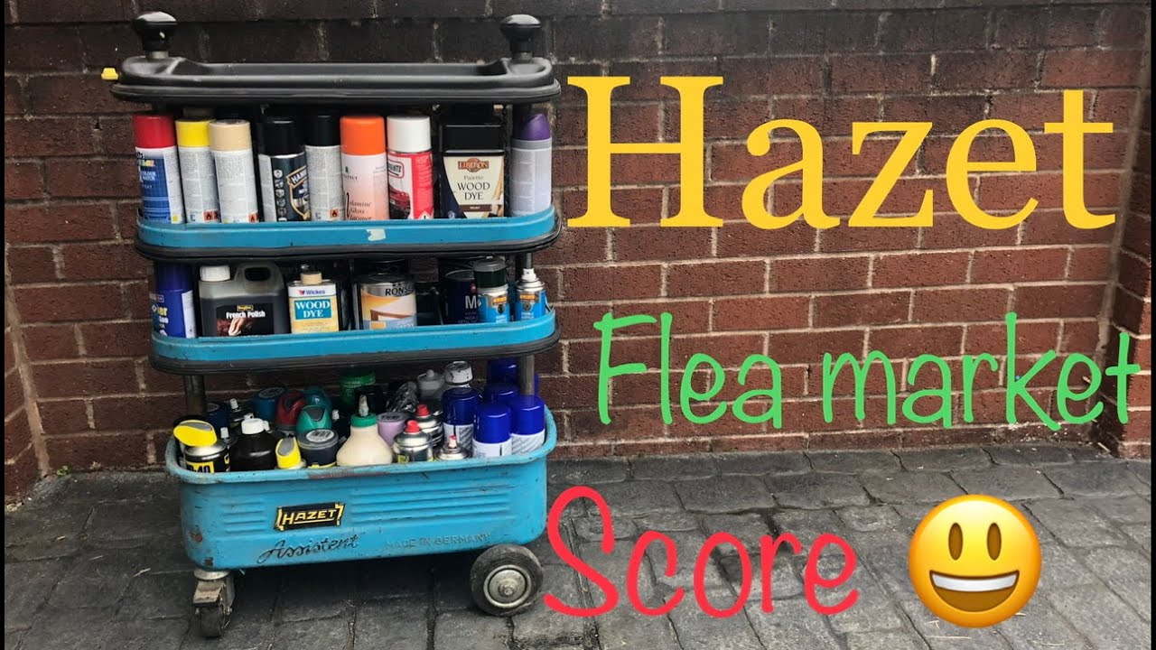 Very rare hazet vintage tool trolley flea market find Plus other junk
