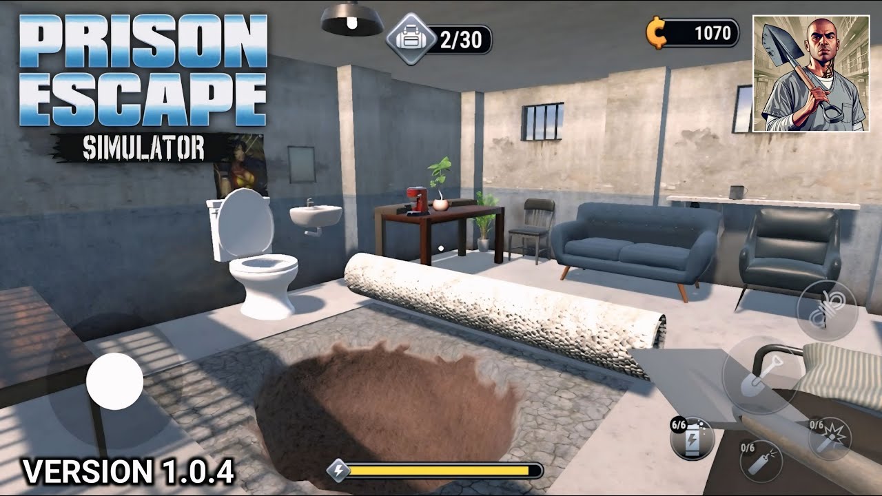 Prison Escape Simulator 3D Mobile (New Update: Canteen, mini-games & ...) Full Gameplay