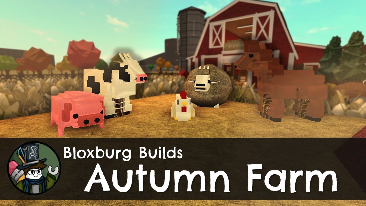 Barn Animals in Bloxburg! - Autumn Farm and Ranch - Bloxburg Tours [Roblox]