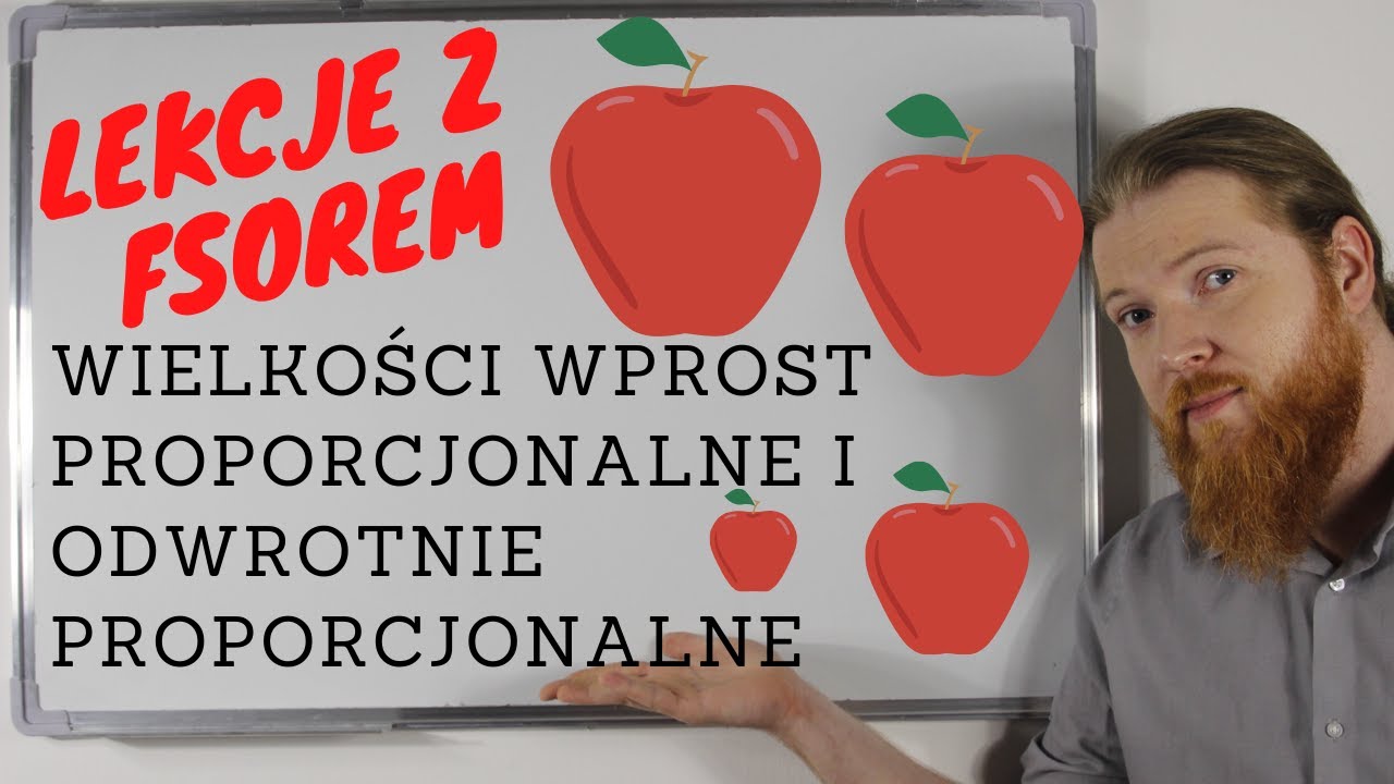 Wielkości wprost proporcjonalne i odwrotnie proporcjonalne Lekcje z Fsorem #37