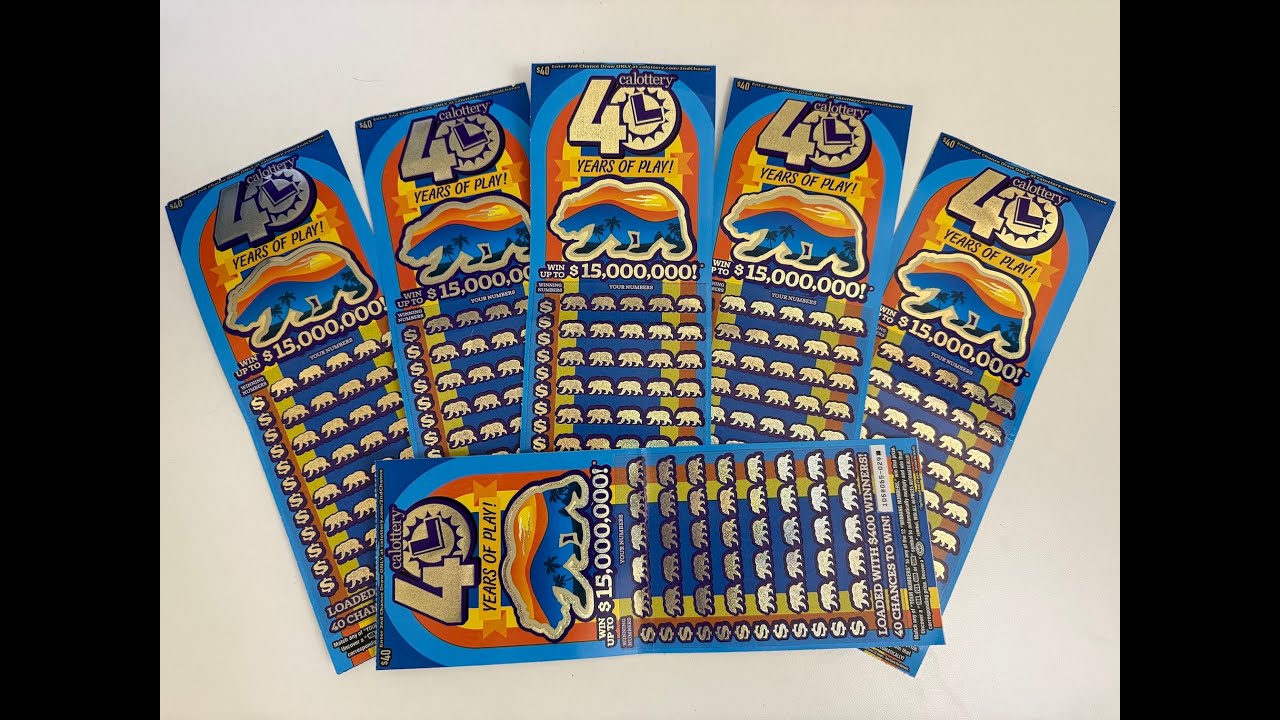 First $40 Tickets in CA!!! - "40 Years of Play!" Scratchers in California! 