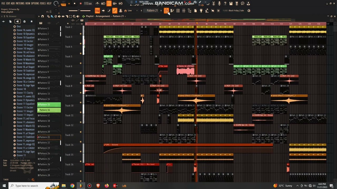 Horns In the Sun FLP | FL studio 21 | My first try