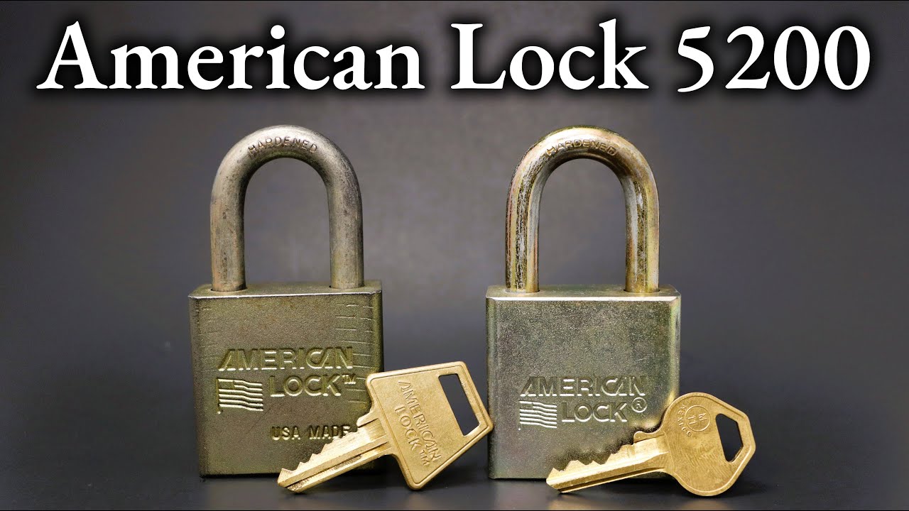 304) American Lock 5200 Picked and Gutted