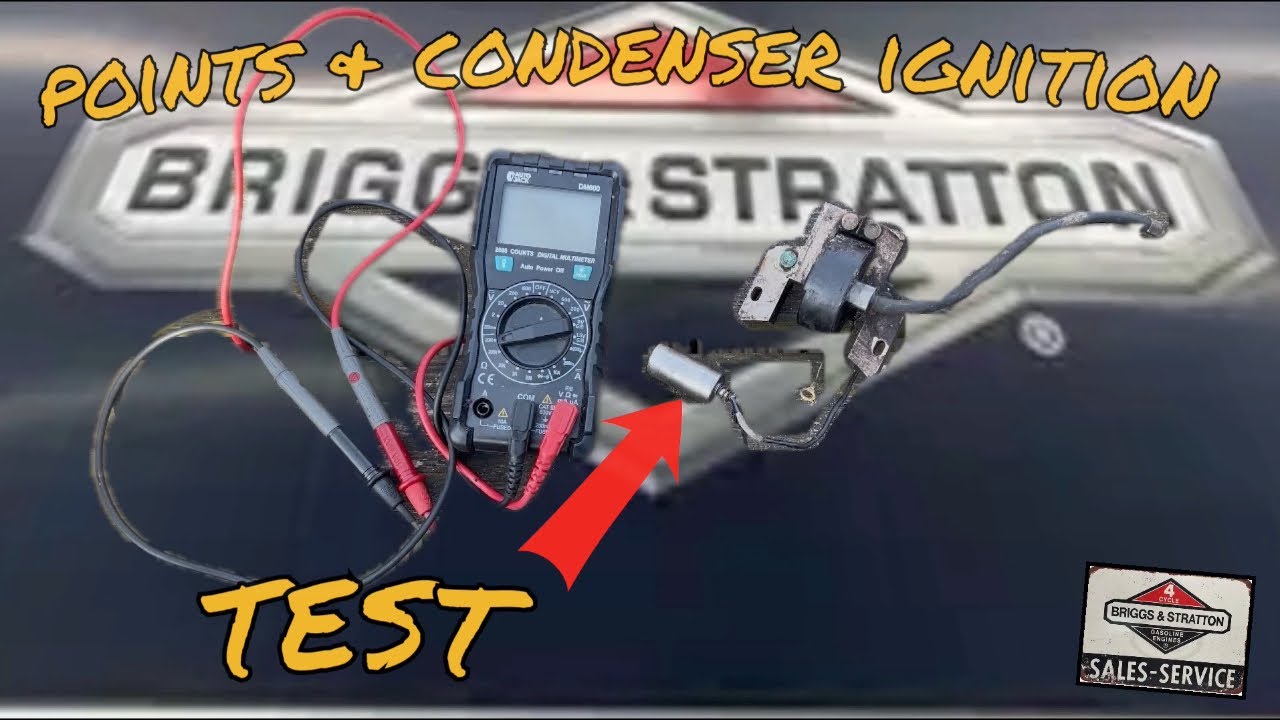 OLD BRIGGS POINTS & CONDENSER IGNITION | CONDENSER TEST 🔧|  #briggs #ignitionsystem #howto