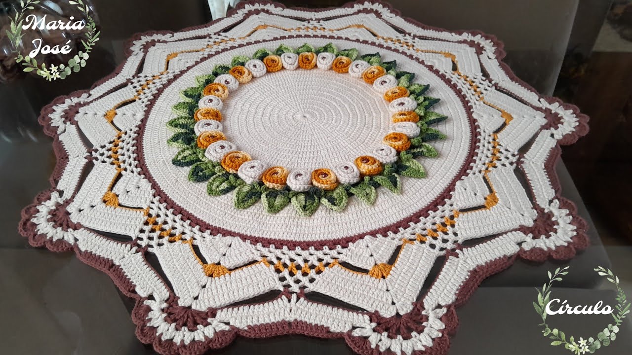 Centro de mesa Primordial em crochê com Maria José.