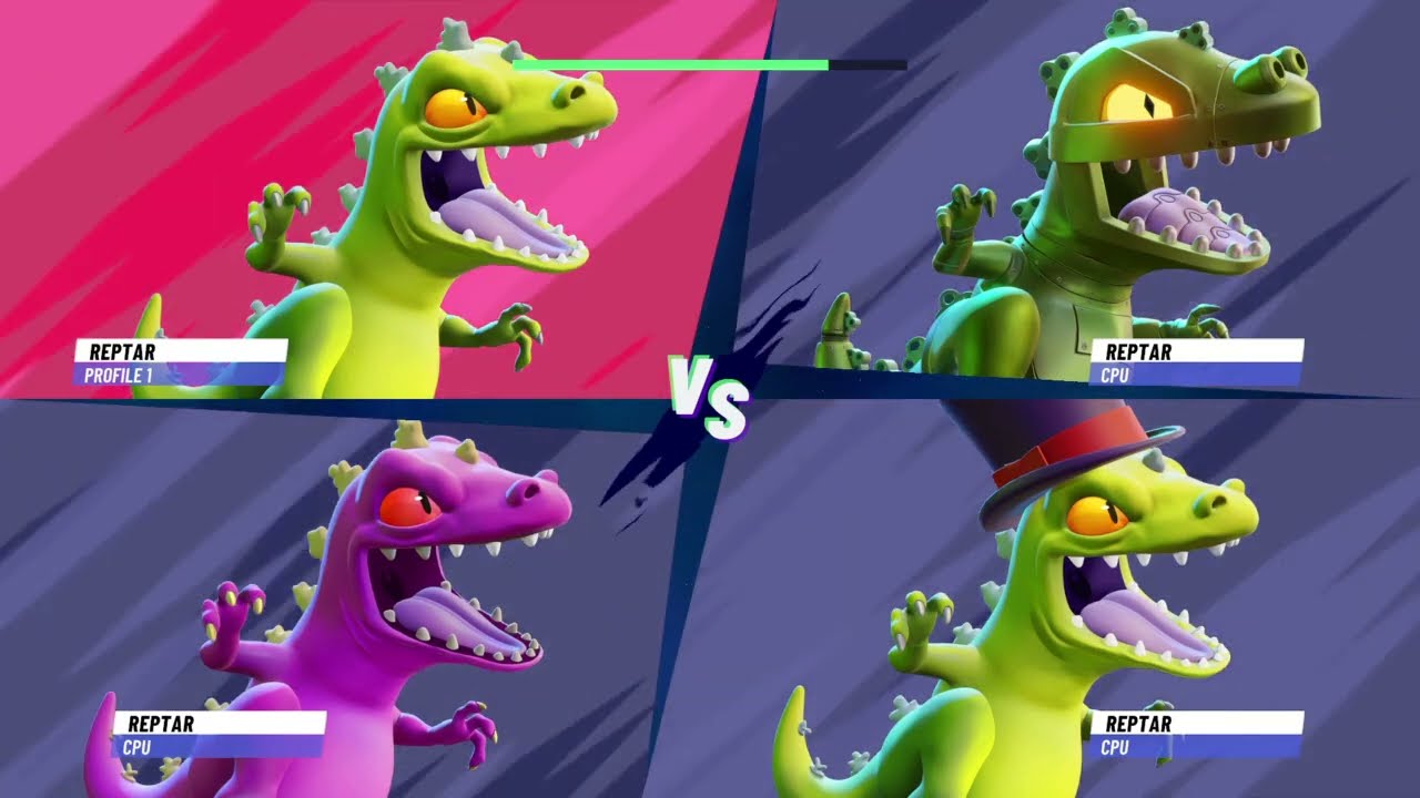 Nickelodeon All-Star Brawl 2: Arcade and costume battle - Reptar