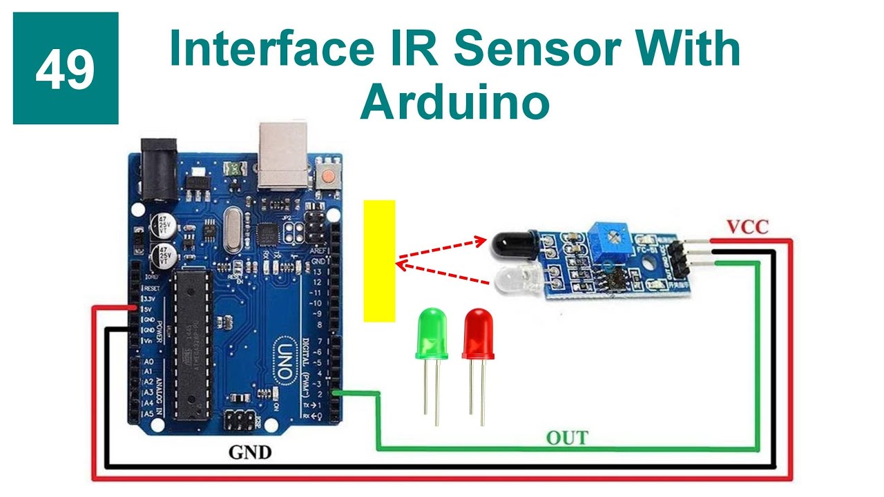 Interface IR Sensor With Arduino With Code and Circuit || Proteus Simulation