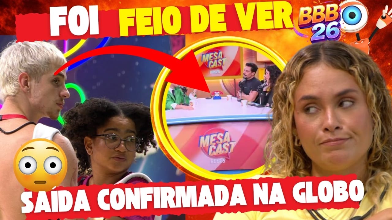 🔴MANIPULAÇÃO é VISTA e Globo se COMPLICA! Pior SINCERÃO Expõe e SAÍDA de Sarah é CONFIRMADA. BBB26