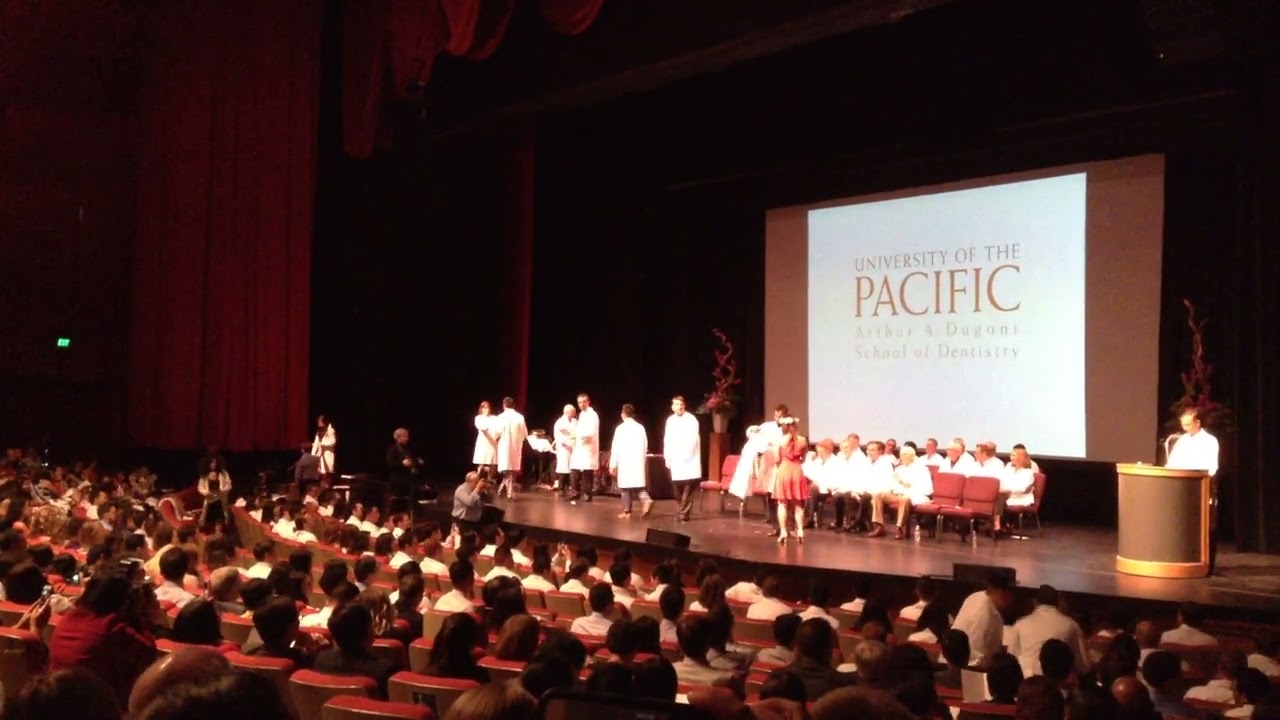 White coat ceremony of Dr Chris Nguyen at UOP Dental university, San Francisco of Ca.