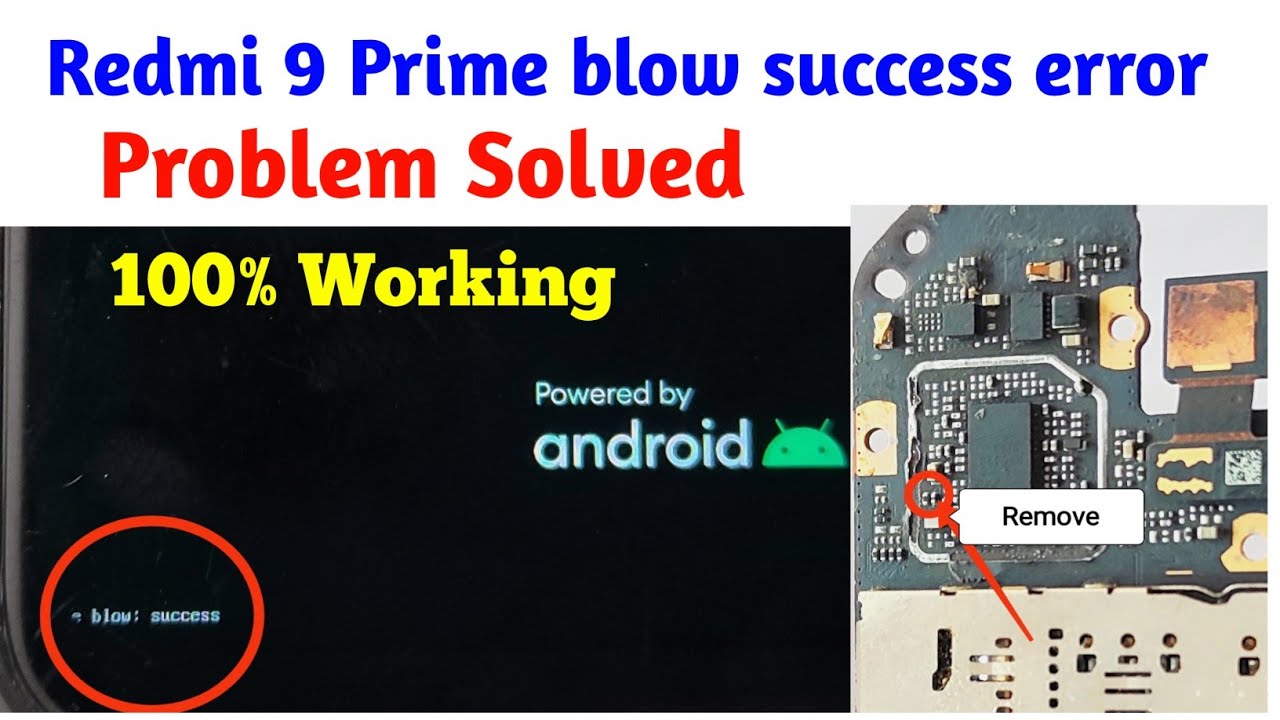 Redmi 9 Prime blow success error | redmi 9 blow success problem solution/redmi 9 prime reset problem