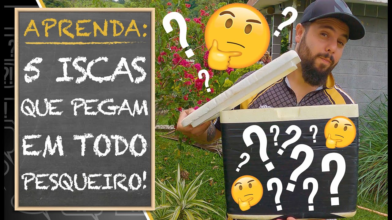 APRENDA: 5 ISCAS QUE PEGAM EM TODO PESQUEIRO!!!