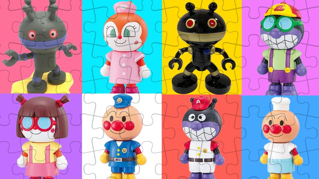 アンパンマンパズルで遊ぼう🌈へんしんアンパンマン・バイキンマン🌈おもちゃ アニメ 知育 幼児 赤ちゃん向け 幼児向け 教育 パズル