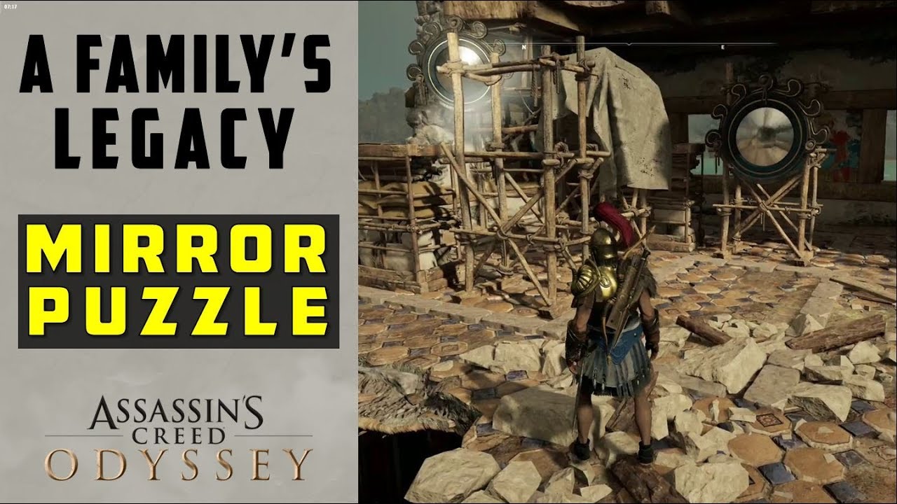 How to Open the Door in A Family's Legacy | Align Mirrors & Solve Puzzle | ASSASSIN'S CREED ODYSSEY