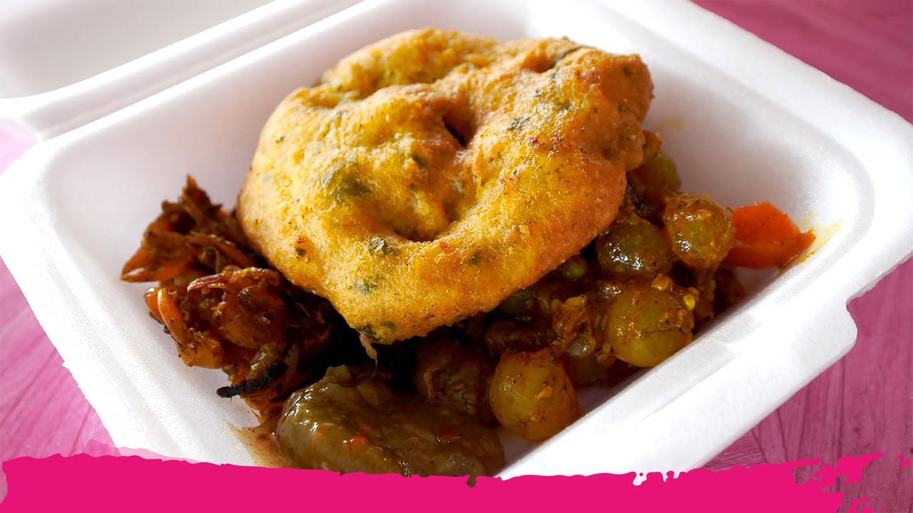 Surinamese INDIAN STREET FOOD - Catfish Roe Chutney & Vada | Traveling to Stone Island, Suriname