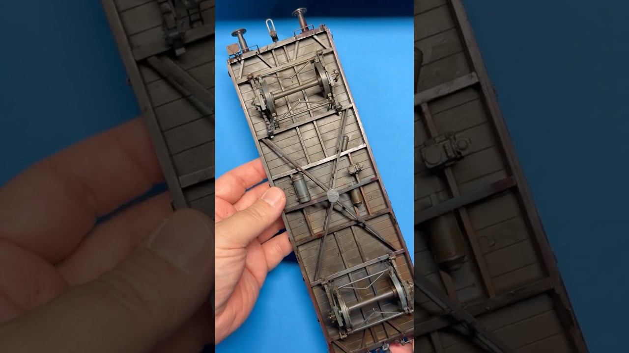 ドイツ平貨車Ommr(2in1)線路_1/35 SabreMode GERMAN REILWAY FLATBED Ommr  #shorts