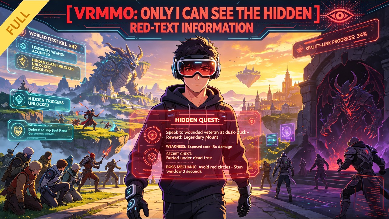 【FULL】🎮In full-dive game, only I can see hidden stats, weak points and treasure marks