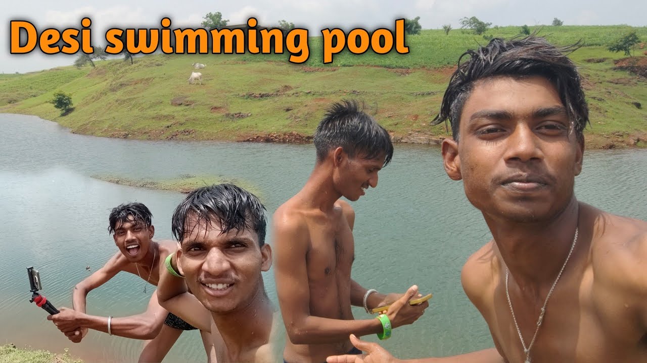 आज तो क्याही मजा आया 🤭 Desi swimming pool 🏞️ Rajesh rider 69