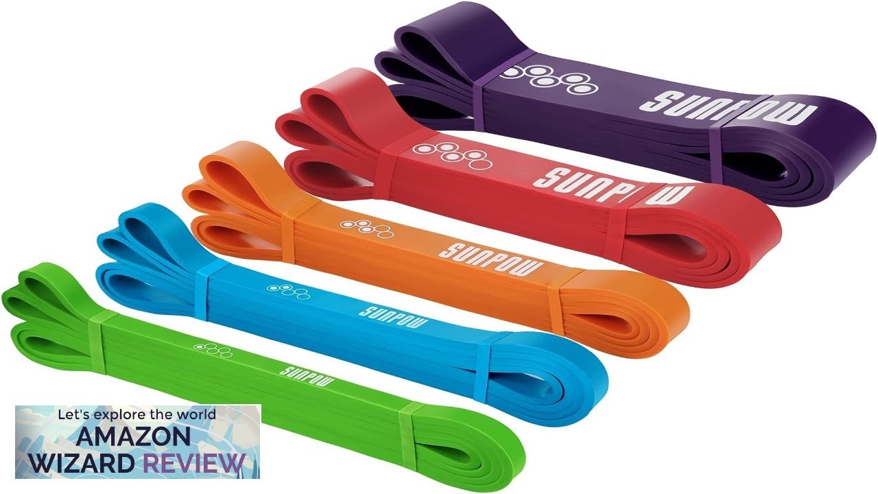 SUNPOW Pull Up Assistance Bands Set of 5 Resistance Heavy Duty Review