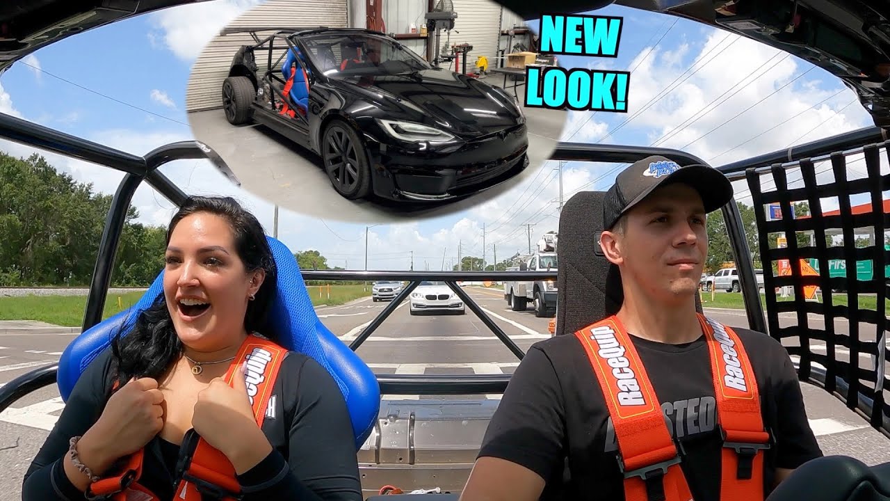 Мой тренер в спортзале отреагировал на мой Tesla Plaid Cyber ​​Kart!