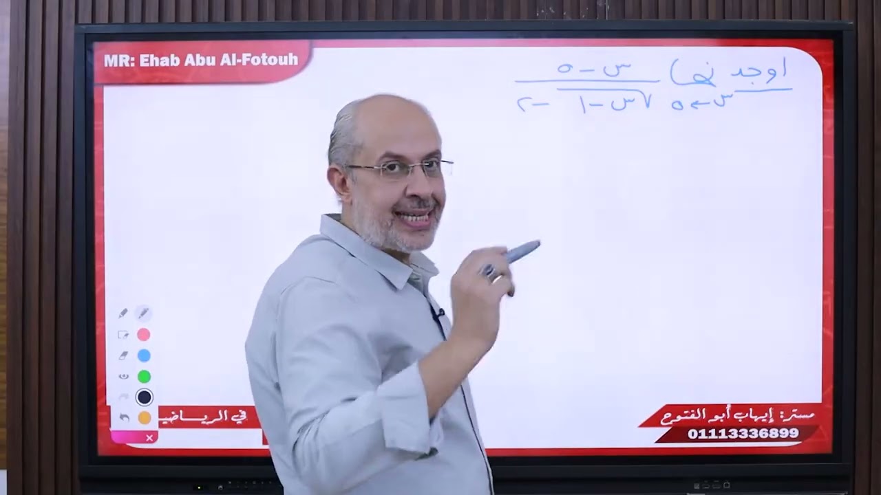 الصف الثاني الثانوي ايجاد نهاية الداله عند نقطة بالضرب في المرافق 