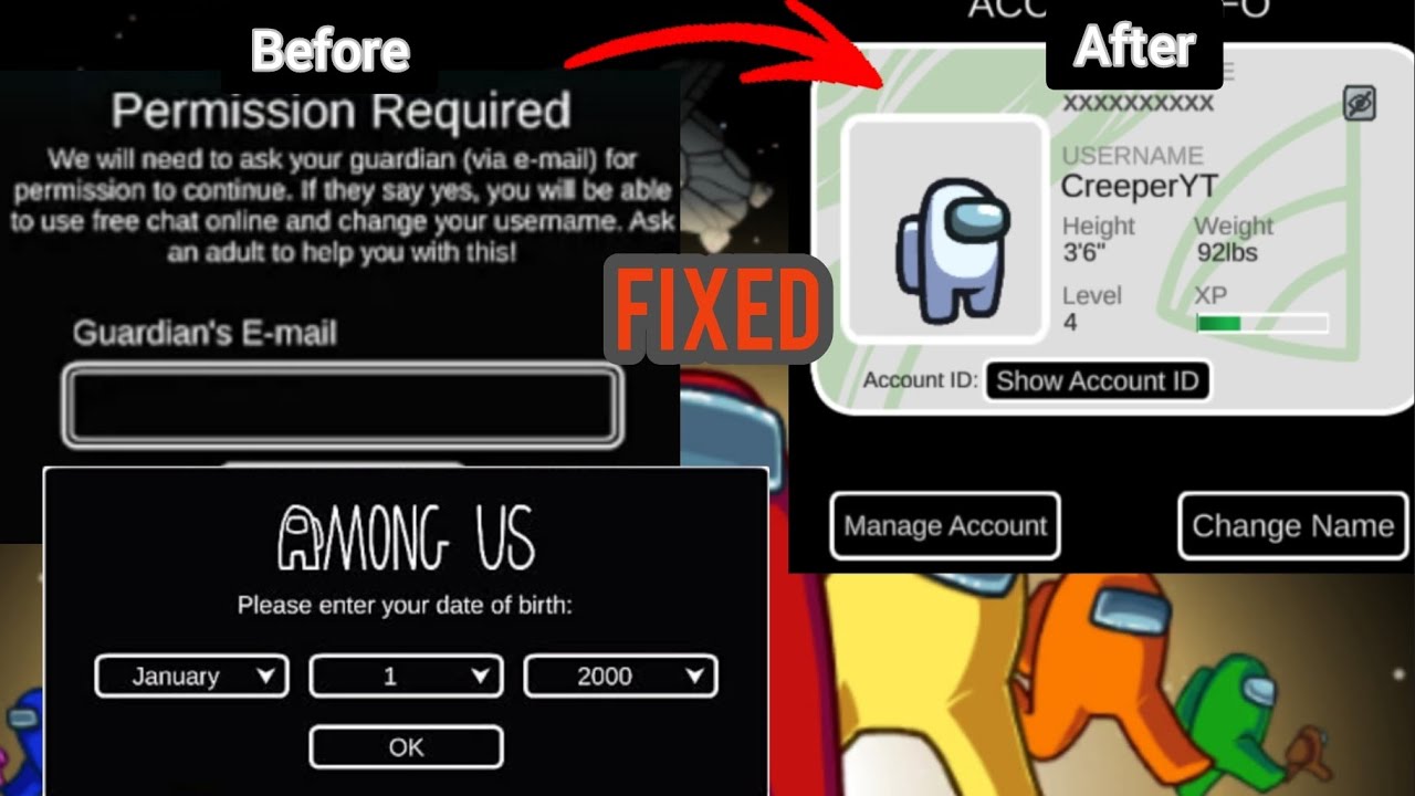 How To Change Birth Date In Among Us (Works on mobile)